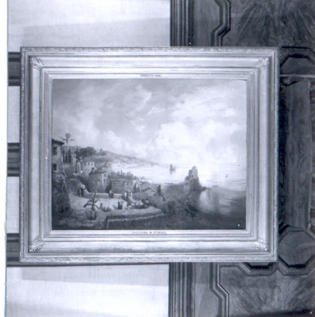 Funchal auf Madeira, Pontinha in Funchal, veduta dell'isola di Pontinha al largo del porto di Funchal (dipinto, opera isolata) di Selleny Joseph (sec. XIX)