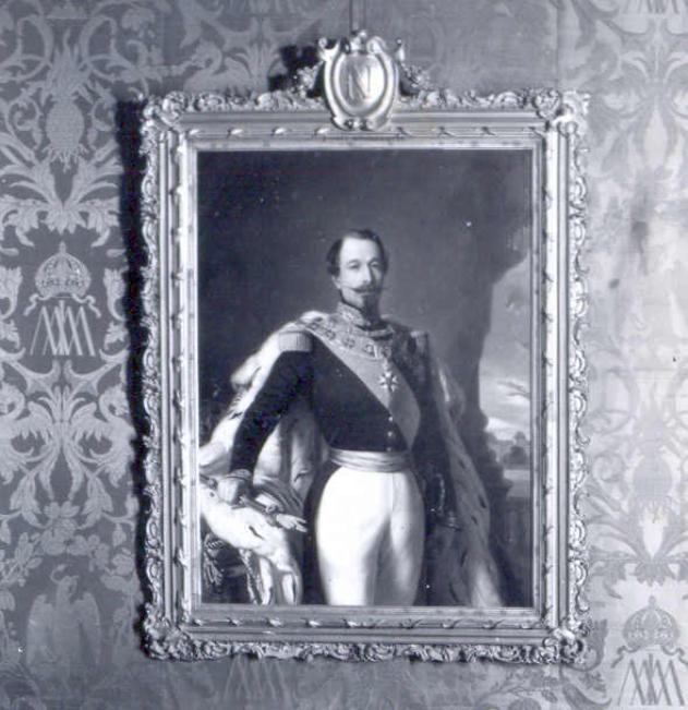 ritratto dell'imperatore Napoleone III (dipinto, pendant) di Guillemet Giovanni Battista Antonio (sec. XIX)