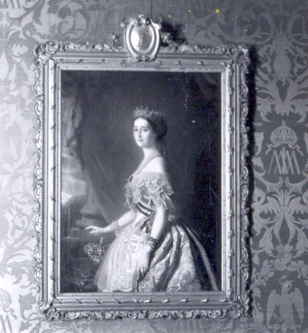 ritratto dell'imperatrice Eugenia (dipinto, pendant) di Guillemet Giovanni Battista Antonio (sec. XIX)