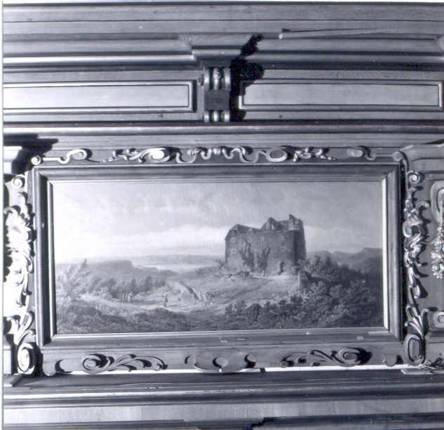 La Habichtsburg, Rocca del Nibbio, Habichtsburg (sovrapporta, pendant) di Haase Carlo (attribuito) - ambito austro-ungarico (sec. XIX)