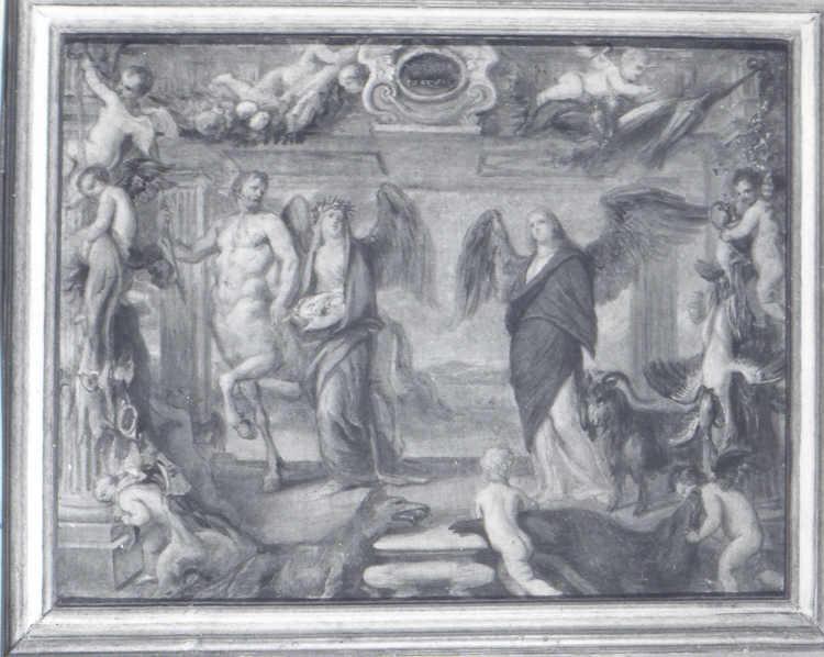allegoria dei mesi di Novembre e Dicembre (dipinto, ciclo) di Van der Hoecke Jan (sec. XVII)
