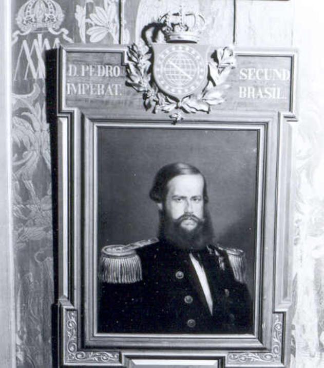 D. Pedro Secund. Imperat. Brasil, ritratto di Don Pedro II imperatore del Brasile (dipinto, opera isolata) di Haase Carlo (sec. XIX)
