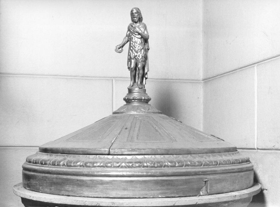 coperchio del fonte battesimale - ambito italiano (seconda metà sec. XIX)