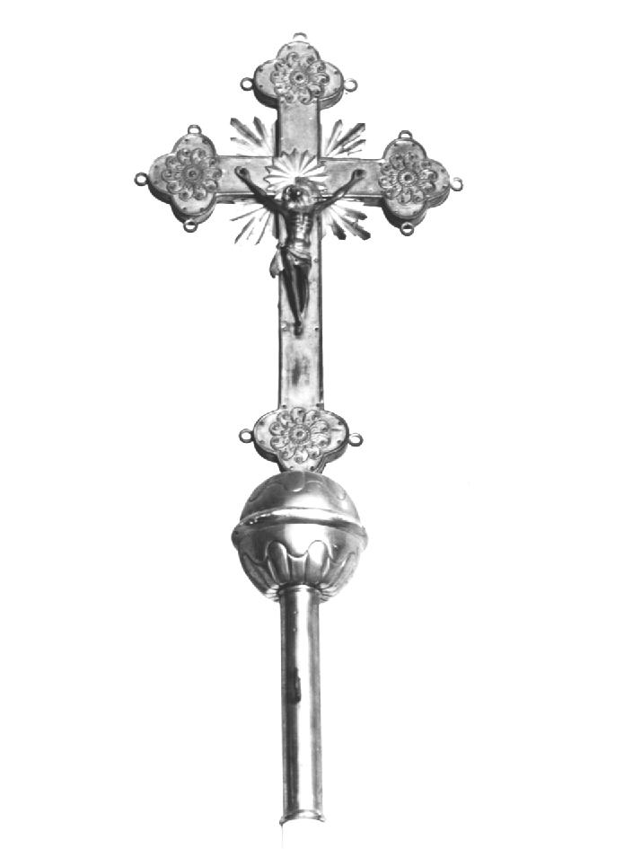 croce processionale - ambito italiano (prima metà sec. XX)