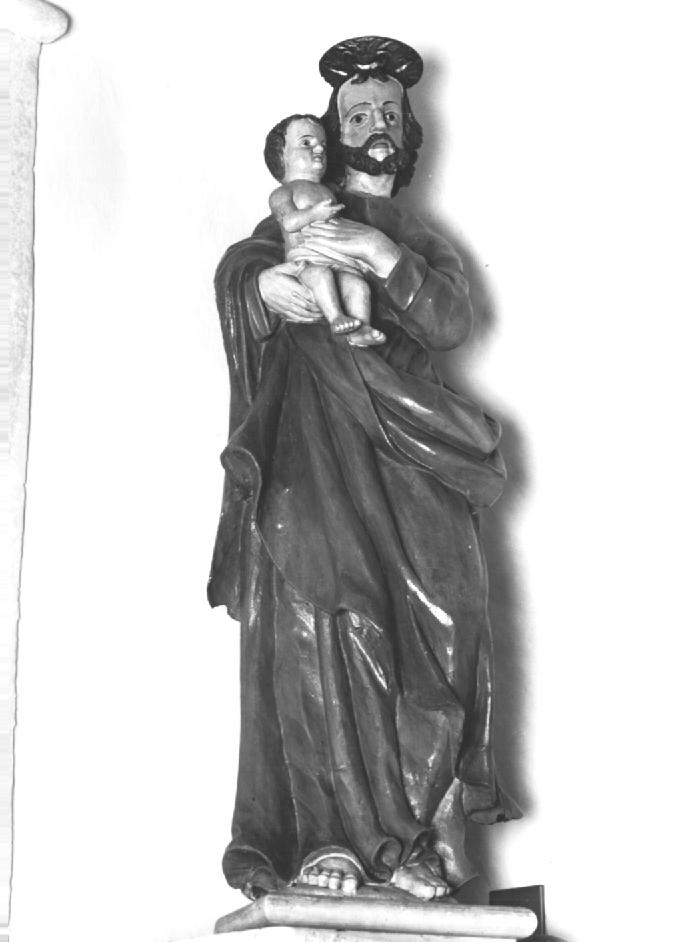 San Giuseppe e Gesù Bambino (statua) - ambito veneto (metà sec. XVII)