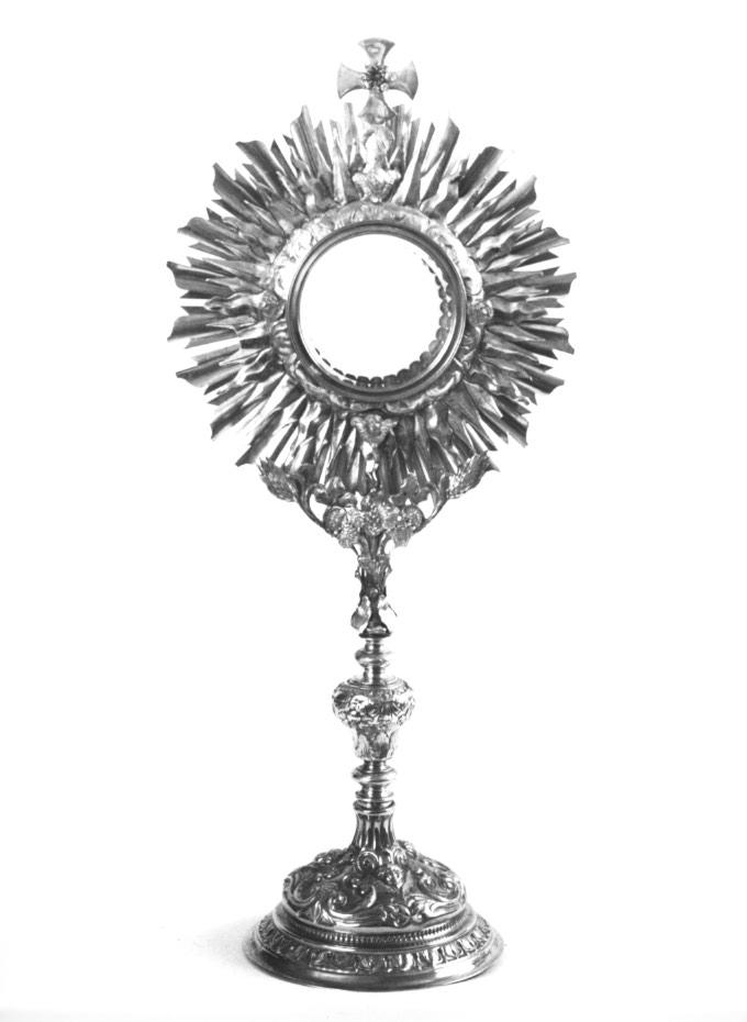 ostensorio - a raggiera - ambito italiano (sec. XIX)