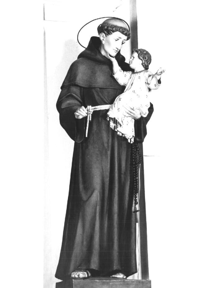 Sant'Antonio da Padova con Gesù Bambino (statua) di Moroder Ludovico (prima metà sec. XX)