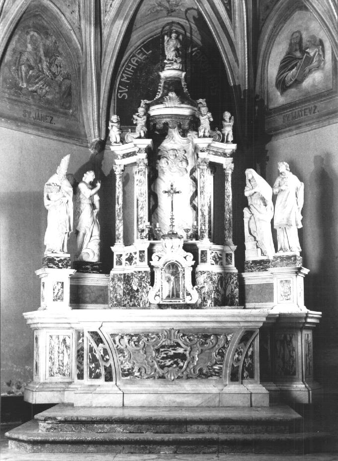 altare maggiore - ambito italiano (seconda metà sec. XIX)