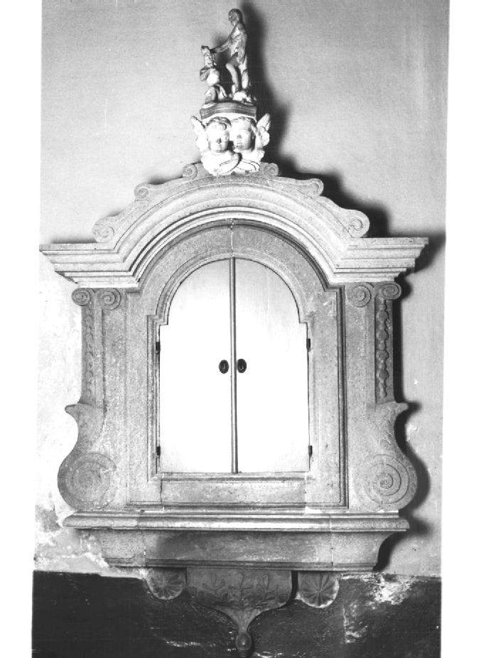 mostra di fonte battesimale - ambito italiano (seconda metà sec. XIX)