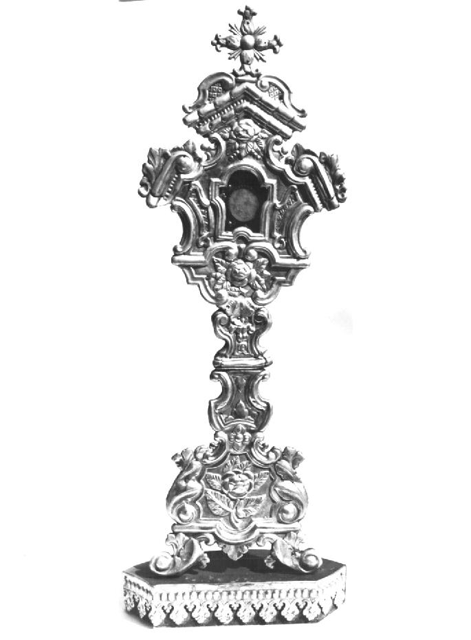 reliquiario - a ostensorio - ambito italiano (fine sec. XIX)