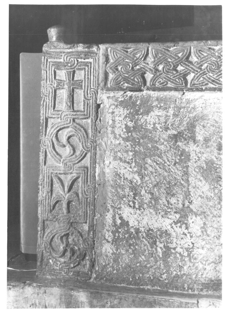 pluteo, frammento - ambito barbarico (sec. IX)