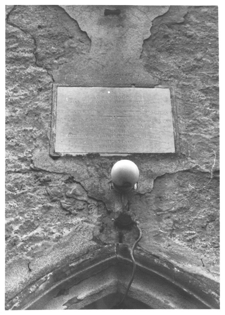 lapide documentaria - ambito italiano (sec. XIX)