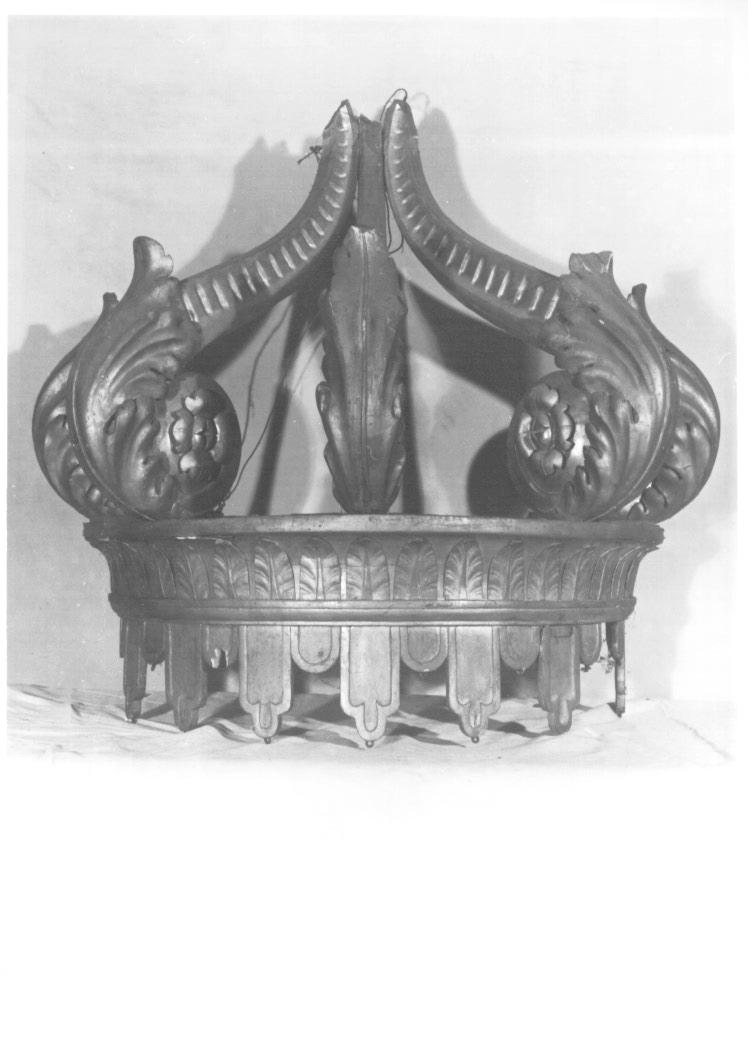 corona pensile - ambito italiano (fine/inizio secc. XIX/ XX)