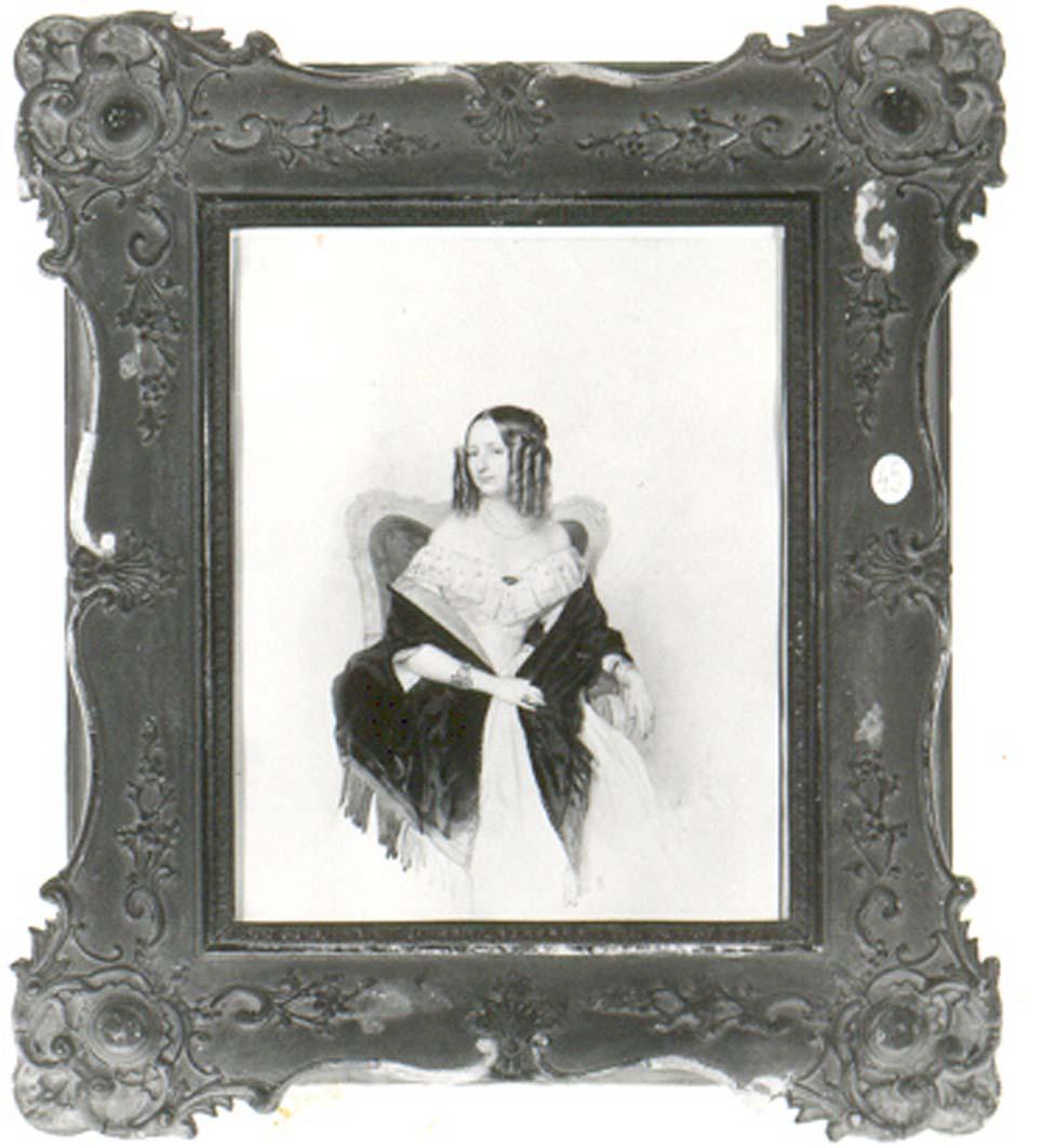 Ritratto di Adele Fontana, ritratto di donna (dipinto) di Eybl Francesco (attribuito) (sec. XIX)