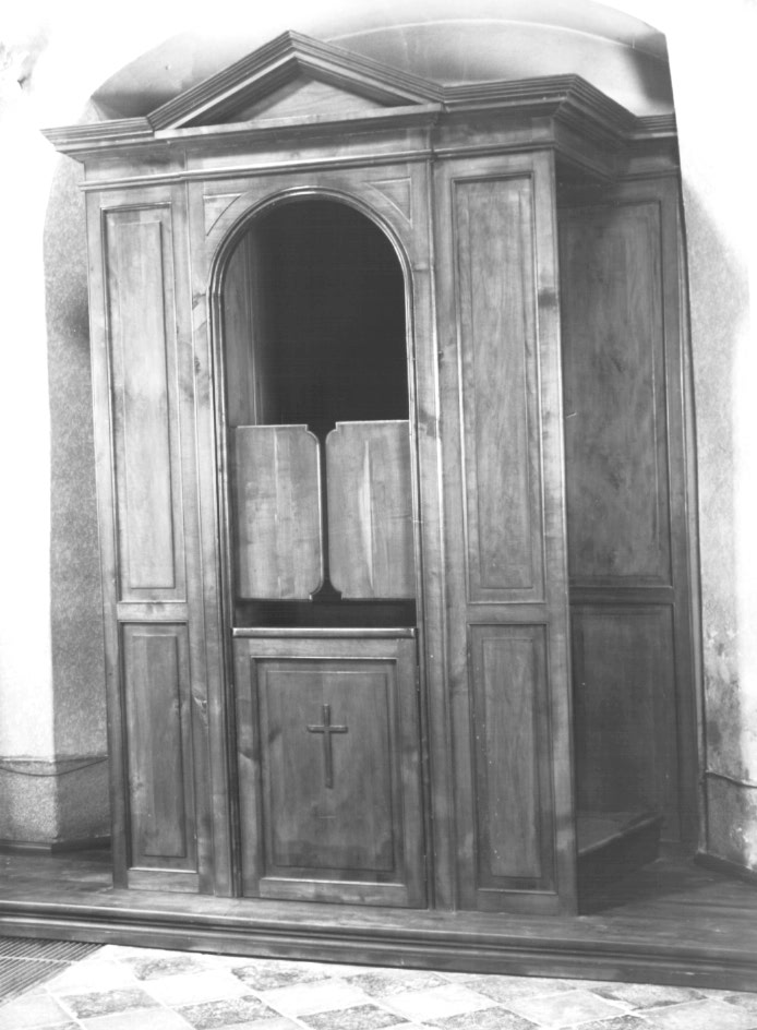 confessionale - ambito Italia nord-orientale (prima metà sec. XX)