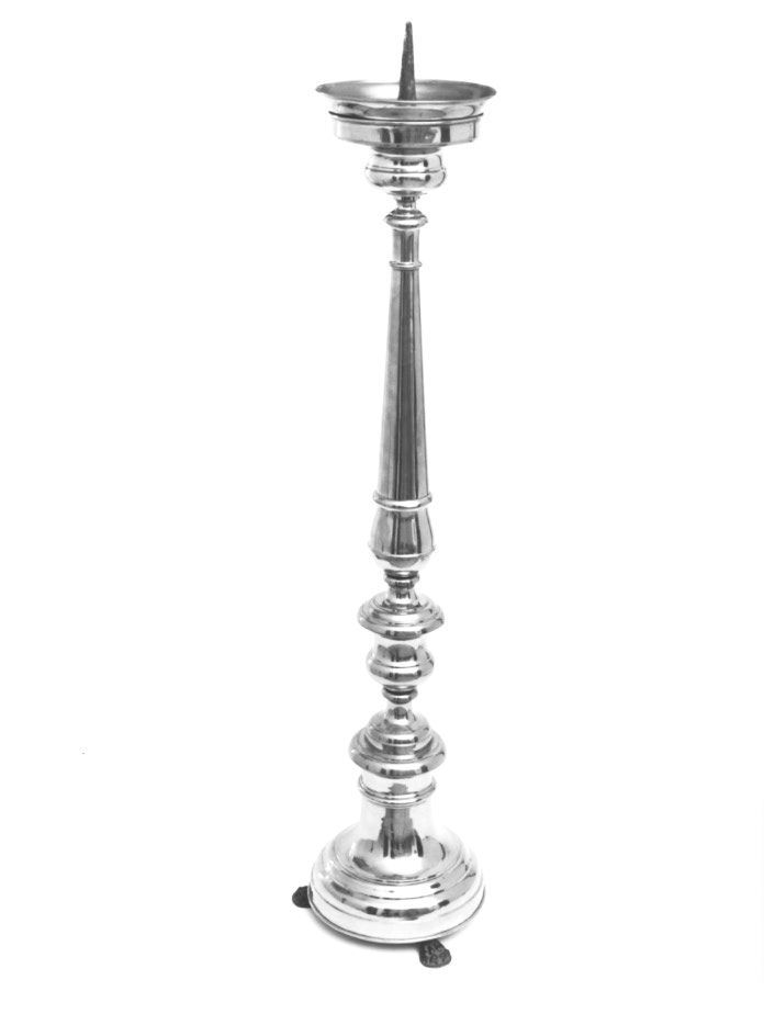 candeliere d'altare - ambito Italia nord-orientale (prima metà sec. XX)