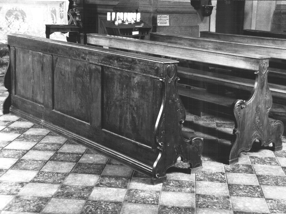 banco da chiesa - ambito Italia nord-orientale (prima metà sec. XIX)