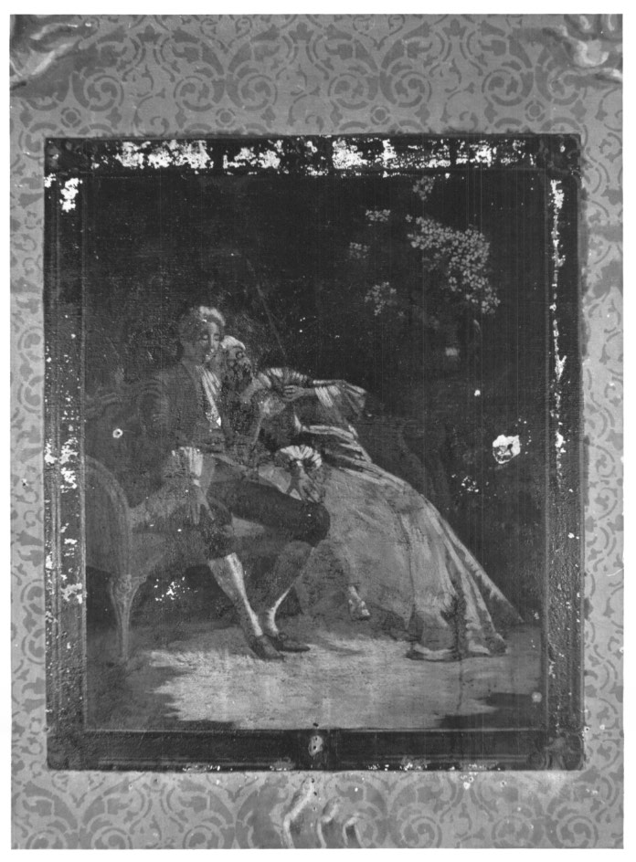 Scena campestre con figure (dipinto) - ambito Italia nord-orientale (metà sec. XVIII)