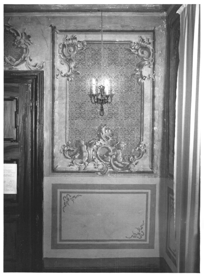 motivi decorativi a volute vegetali con finta spec (dipinto) - ambito Italia nord-orientale (metà sec. XVIII)