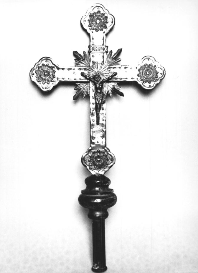 croce processionale - ambito Italia nord-orientale (secc. XVIII/ XIX)