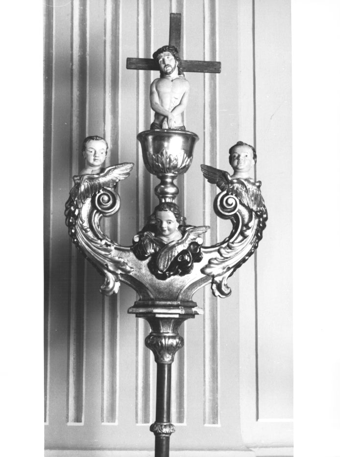 croce processionale - ambito Italia nord-orientale (prima metà sec. XX)