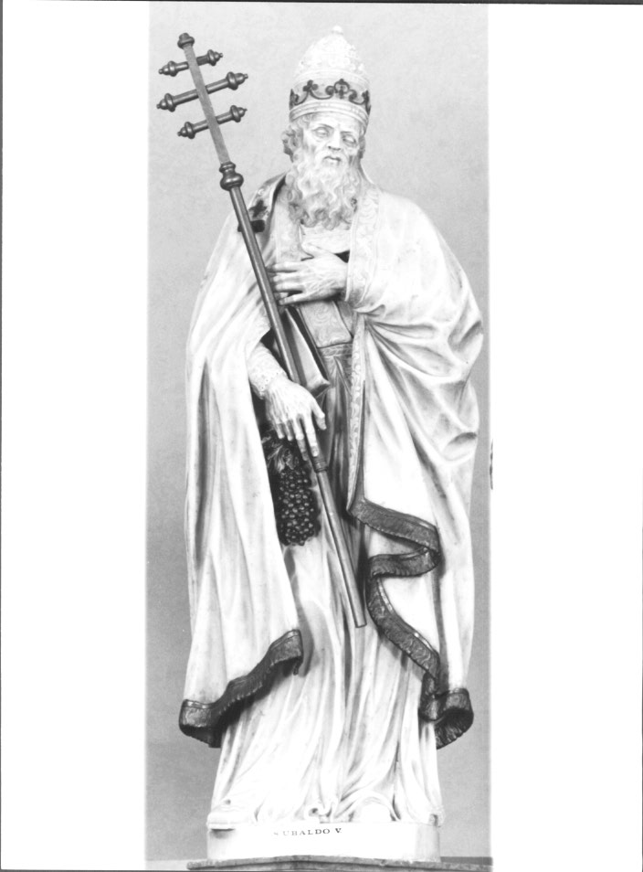 San Ubaldo vescovo (statua) - ambito Italia nord-orientale (sec. XVIII)