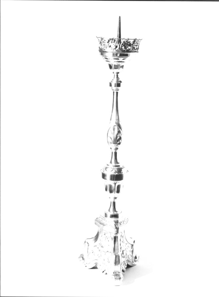 candeliere d'altare - ambito Italia nord-orientale (sec. XIX)