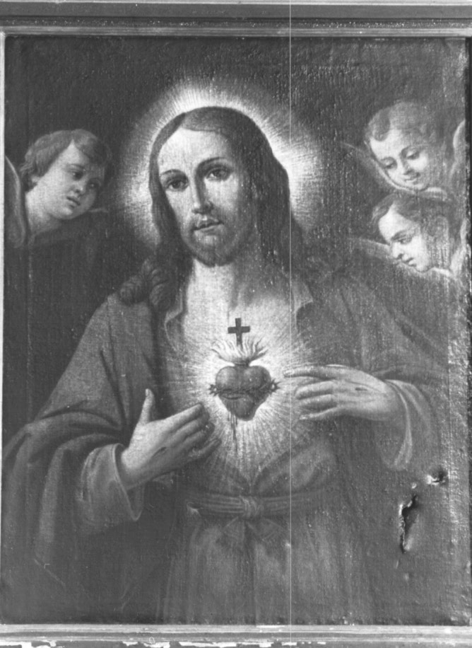Sacro cuore di Gesù (dipinto) - ambito Italia nord-orientale (sec. XIX)
