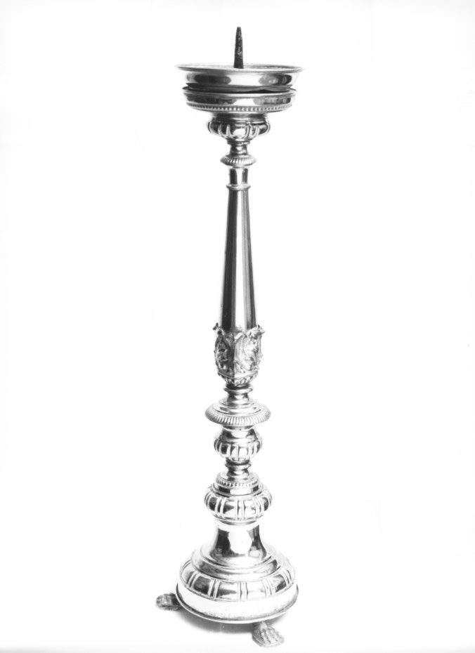 candeliere d'altare - ambito Italia nord-orientale (sec. XIX)