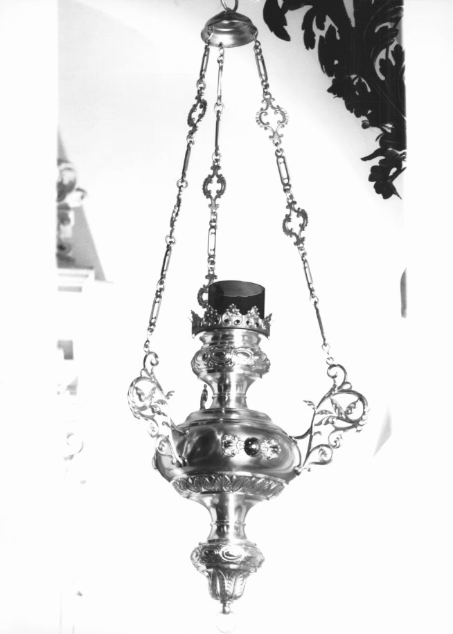 lampada pensile - ambito Italia nord-orientale (secc. XIX/ XX)