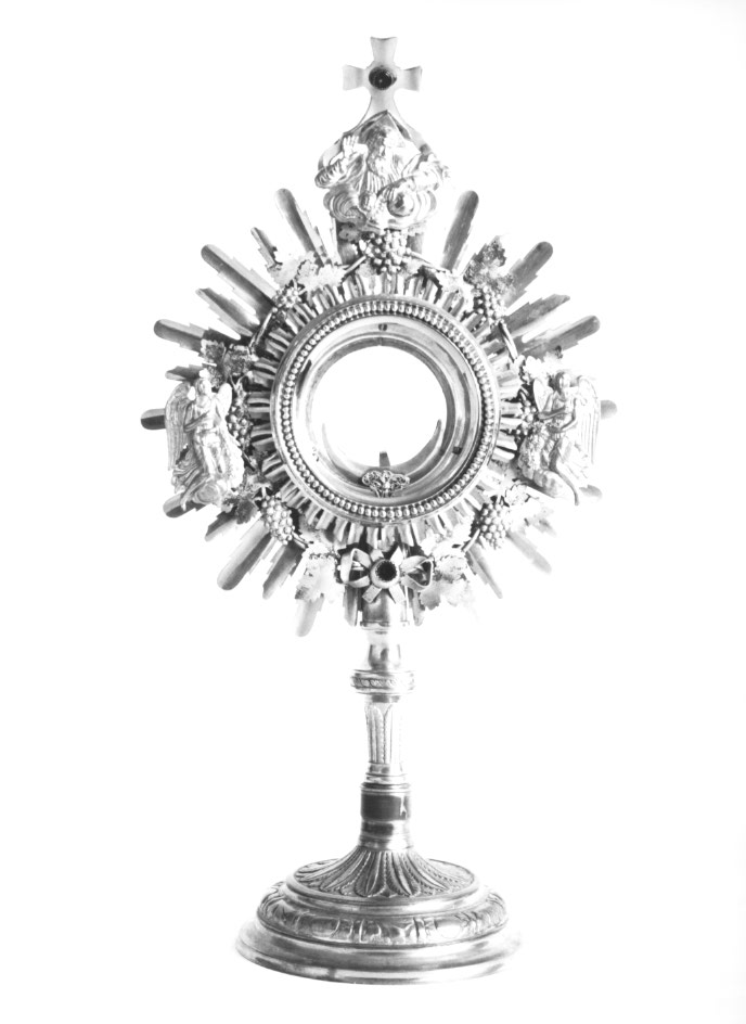 ostensorio - a raggiera - ambito Italia nord-orientale (primo quarto sec. XIX)