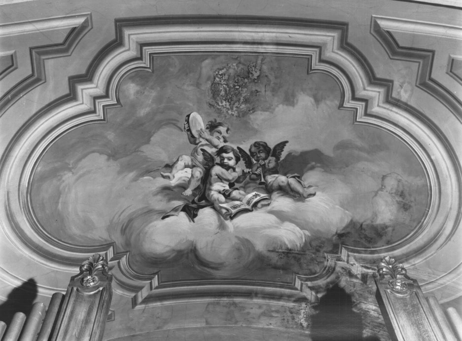 angeli musicanti (dipinto) - ambito Italia nord-orientale (sec. XX)