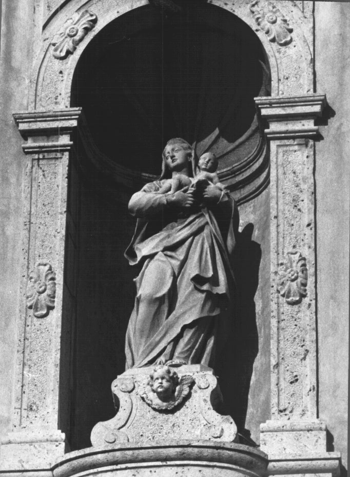 Madonna con Bambino (scultura) - ambito Italia nord-orientale (secc. XVII/ XVIII)