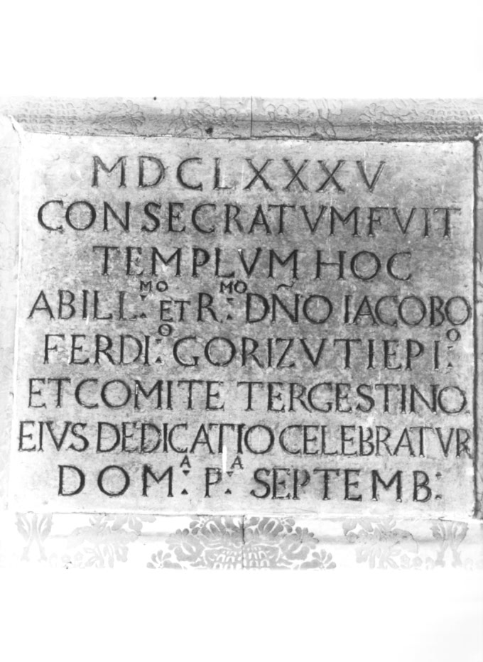 lapide - ambito Italia nord-orientale (sec. XVII)