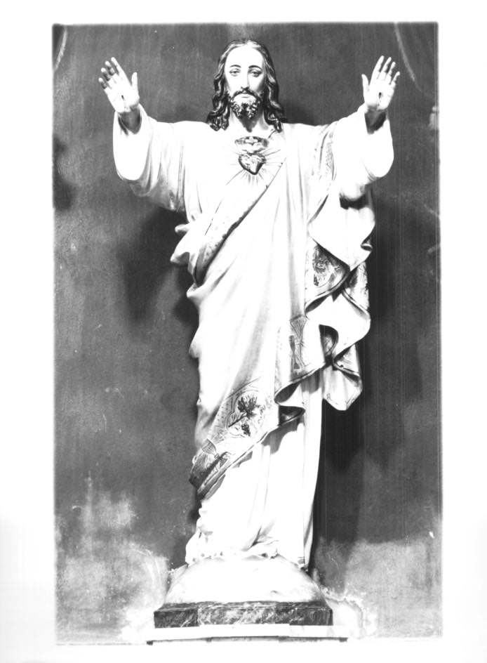 Sacro cuore di Gesù (statua) - ambito Italia nord-orientale (seconda metà sec. XIX)