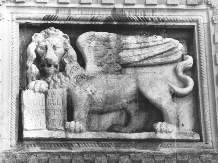 Leone marciano (rilievo) - ambito Italia nord-orientale (primo quarto sec. XX)