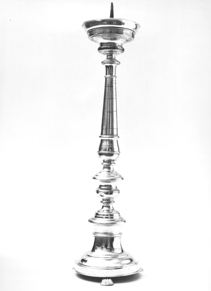 candeliere d'altare - ambito Italia nord-orientale (secc. XIX/ XX)