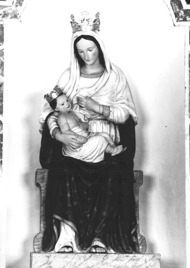 Madonna della salute, Madonna con Bambino in trono (statua) - ambito Italia nord-orientale (sec. XX)