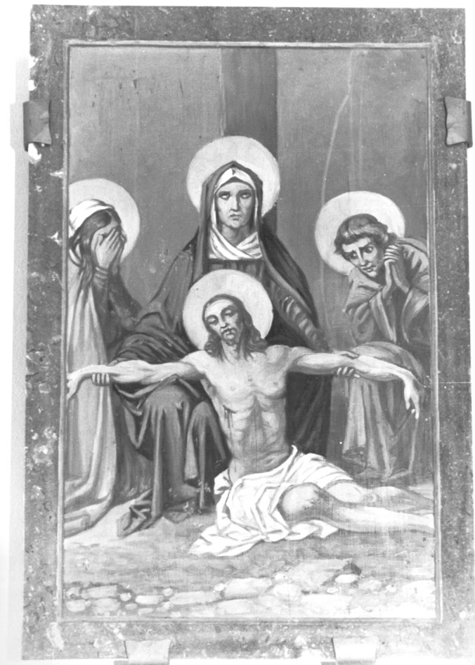 Stazione XIII: Gesù deposto dalla croce (dipinto) - ambito Italia nord-orientale (sec. XX)