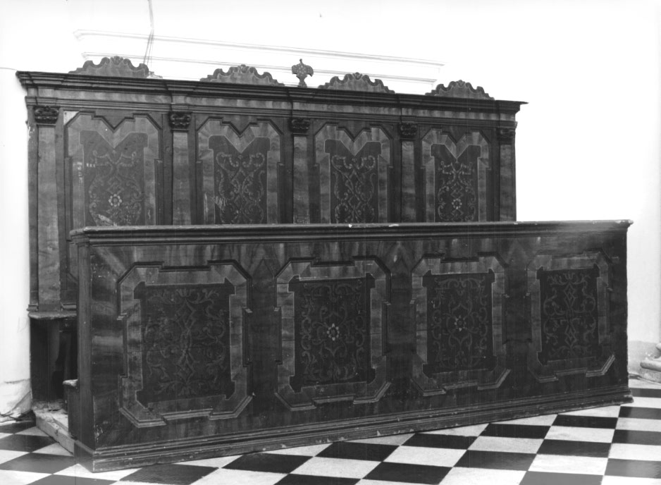 stalli del coro - ambito Italia nord-orientale (seconda metà sec. XVIII)