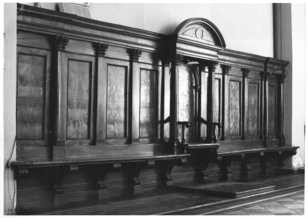 stalli del coro - ambito Italia nord-orientale (ultimo quarto sec. XIX)