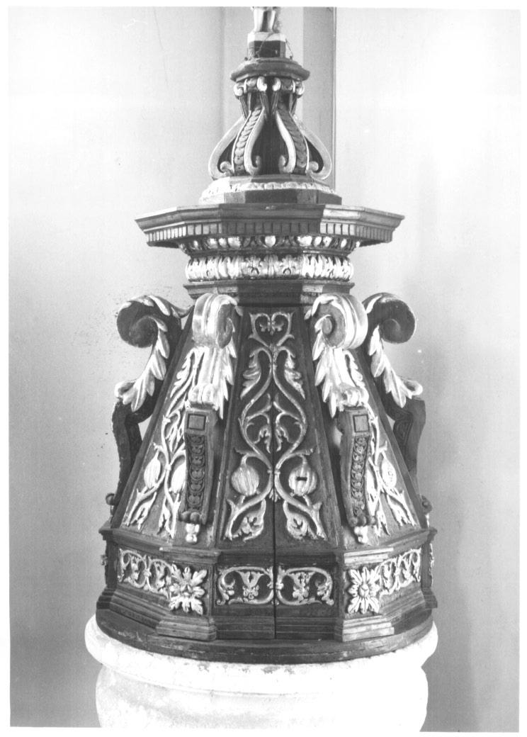 coperchio del fonte battesimale - ambito Italia nord-orientale (sec. XVII)