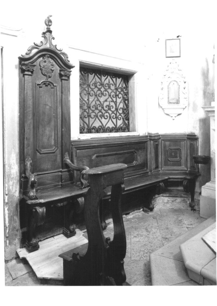 stalli del coro - ambito Italia nord-orientale (sec. XVIII)