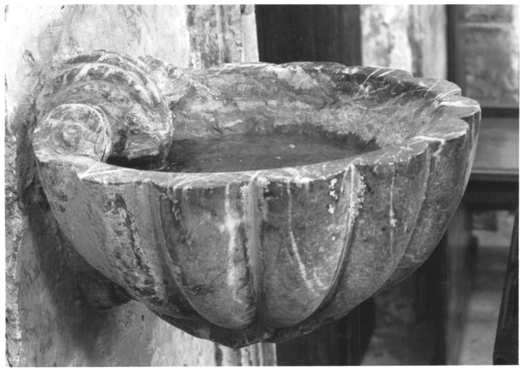 acquasantiera da parete - ambito Italia nord-orientale (sec. XVIII)