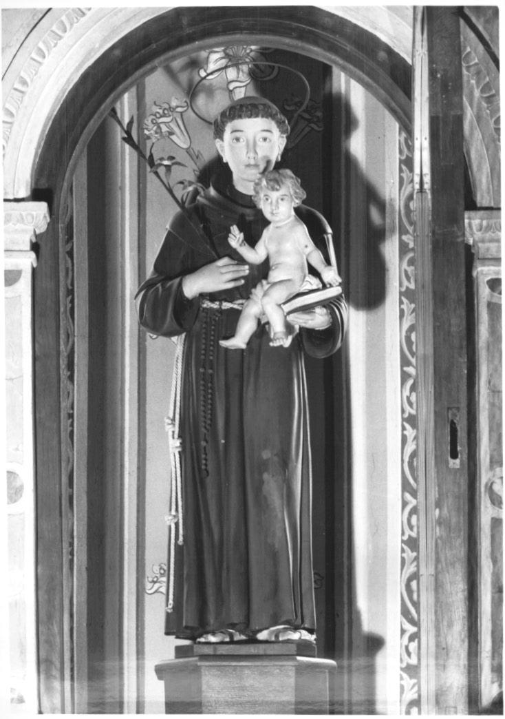 Sant'Antonio da Padova con Gesù Bambino (statua) - ambito Italia nord-orientale (prima metà sec. XX)