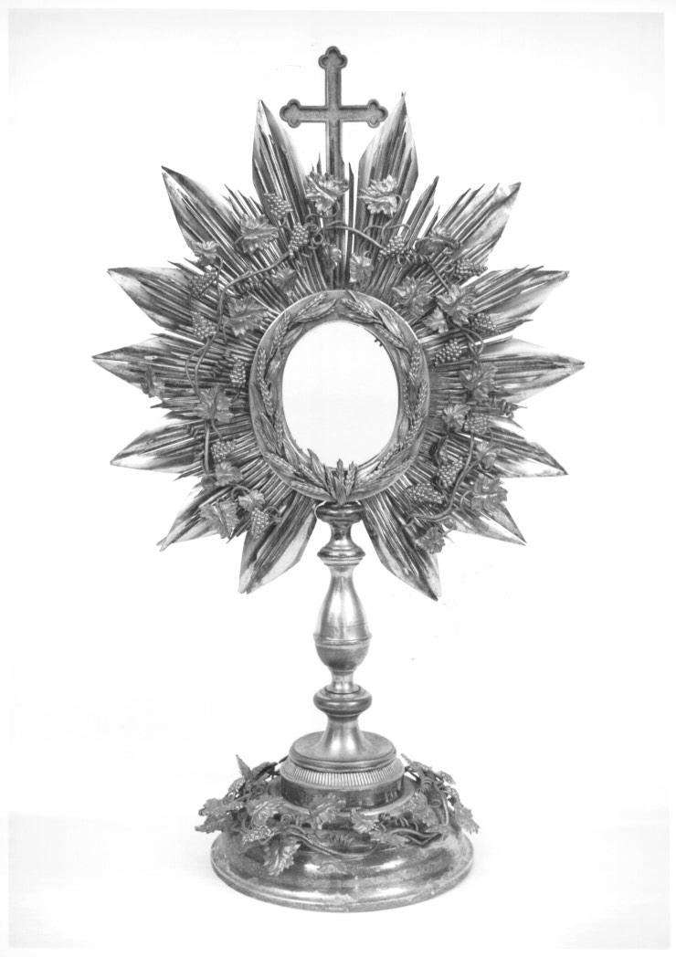 ostensorio - ambito Italia nord-orientale (fine sec. XIX)