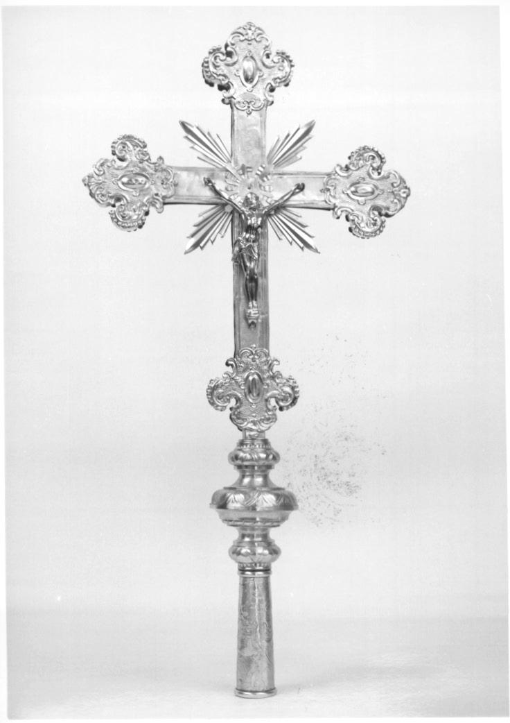 croce processionale - ambito Italia nord-orientale (prima metà sec. XIX)