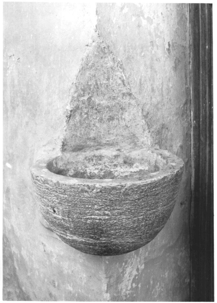 acquasantiera da parete - ambito Italia nord-orientale (sec. XVII)