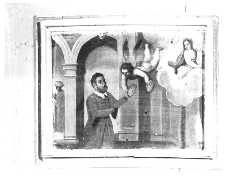 apparizione miracolosa della Madonna con bambino (dipinto) - ambito veneto (inizio sec. XVII)
