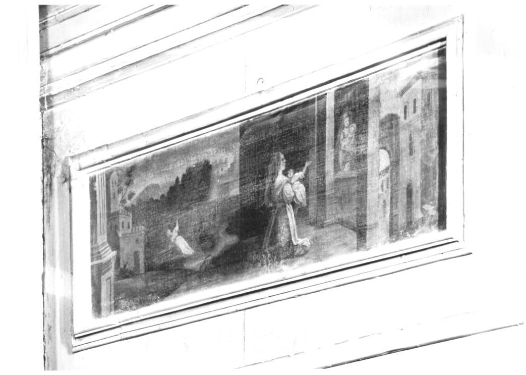 apparizione miracolosa della Madonna con bambino (dipinto) - ambito veneto (inizio sec. XVII)